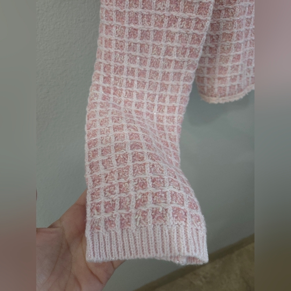NWT Fashion Nova Barbie Pink Tweed Blazer - Picture 3 of 7